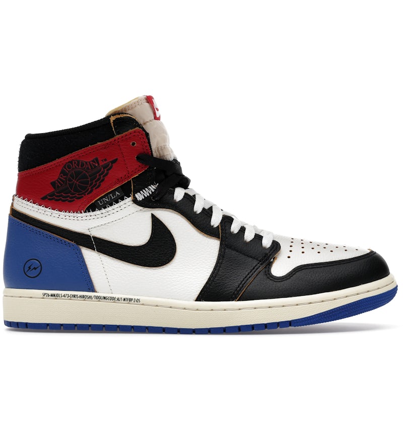 Jordan 1 Retro High OG SP Fragment x Union LA Varsity Red Sport Royal